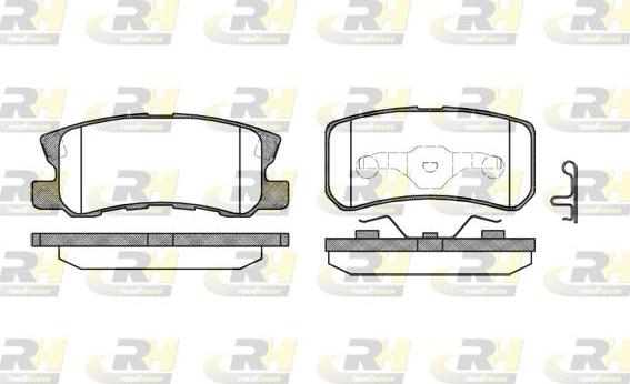 Roadhouse 2803.02 - Kit de plaquettes de frein, frein à disque cwaw.fr