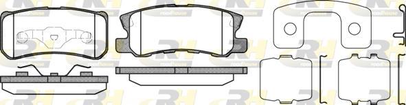 Roadhouse 2803.12 - Kit de plaquettes de frein, frein à disque cwaw.fr