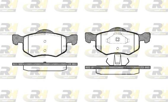 Roadhouse 2802.00 - Kit de plaquettes de frein, frein à disque cwaw.fr