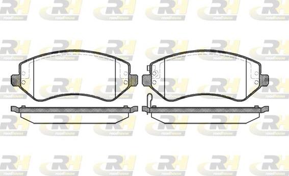 Roadhouse 2807.02 - Kit de plaquettes de frein, frein à disque cwaw.fr