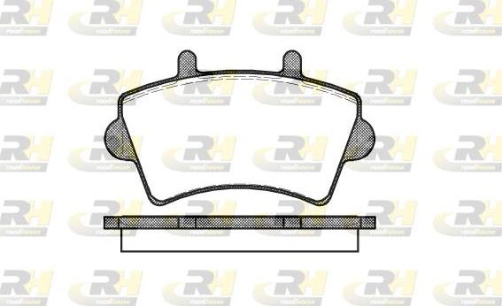 Roadhouse 2819.00 - Kit de plaquettes de frein, frein à disque cwaw.fr