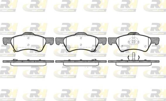 Roadhouse 2810.02 - Kit de plaquettes de frein, frein à disque cwaw.fr