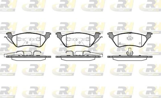 Roadhouse 2811.00 - Kit de plaquettes de frein, frein à disque cwaw.fr