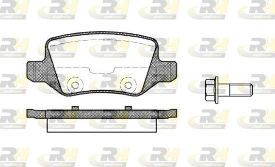 Roadhouse 2818.00 - Kit de plaquettes de frein, frein à disque cwaw.fr