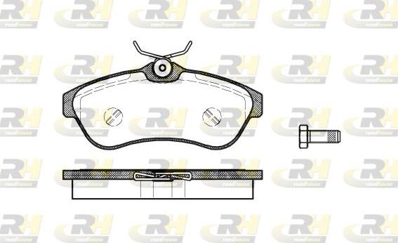 Roadhouse 2880.00 - Kit de plaquettes de frein, frein à disque cwaw.fr