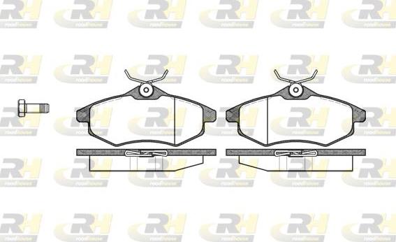 Roadhouse 2881.00 - Kit de plaquettes de frein, frein à disque cwaw.fr