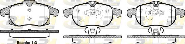 Roadhouse 2888.40 - Kit de plaquettes de frein, frein à disque cwaw.fr