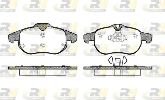 Roadhouse 2888.00 - Kit de plaquettes de frein, frein à disque cwaw.fr