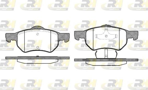 Roadhouse 2882.00 - Kit de plaquettes de frein, frein à disque cwaw.fr