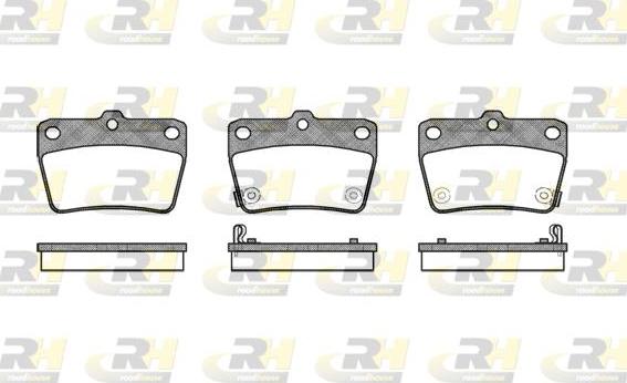 Roadhouse 2839.02 - Kit de plaquettes de frein, frein à disque cwaw.fr