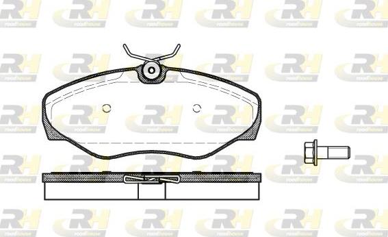 Roadhouse 2834.00 - Kit de plaquettes de frein, frein à disque cwaw.fr