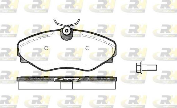 Roadhouse 2834.20 - Kit de plaquettes de frein, frein à disque cwaw.fr