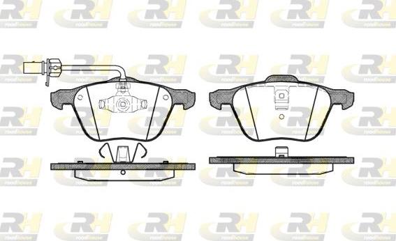 Roadhouse 2836.02 - Kit de plaquettes de frein, frein à disque cwaw.fr