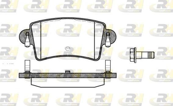 Roadhouse 2833.00 - Kit de plaquettes de frein, frein à disque cwaw.fr