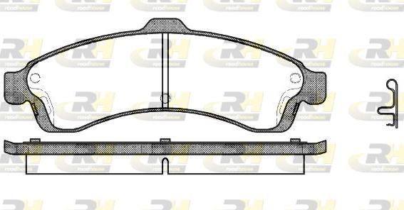 Roadhouse 2837.02 - Kit de plaquettes de frein, frein à disque cwaw.fr