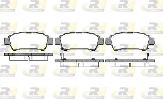 Roadhouse 2820.02 - Kit de plaquettes de frein, frein à disque cwaw.fr