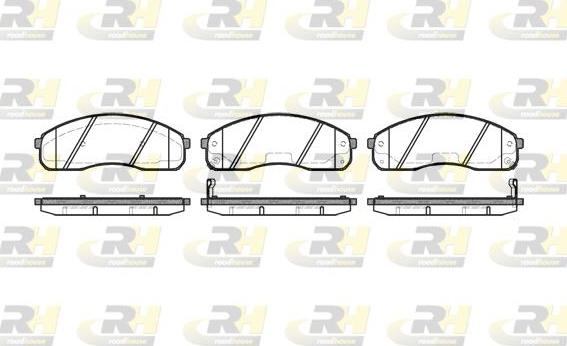 Roadhouse 2821.02 - Kit de plaquettes de frein, frein à disque cwaw.fr