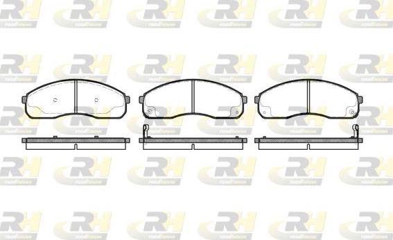 Roadhouse 2821.12 - Kit de plaquettes de frein, frein à disque cwaw.fr