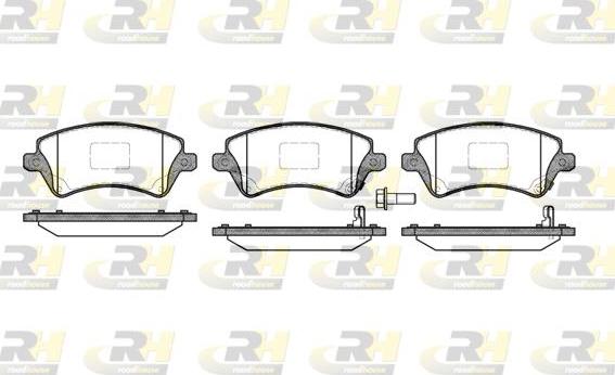 Roadhouse 2822.12 - Kit de plaquettes de frein, frein à disque cwaw.fr