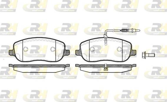 Roadhouse 2879.12 - Kit de plaquettes de frein, frein à disque cwaw.fr