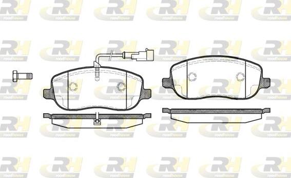 Roadhouse 2879.31 - Kit de plaquettes de frein, frein à disque cwaw.fr