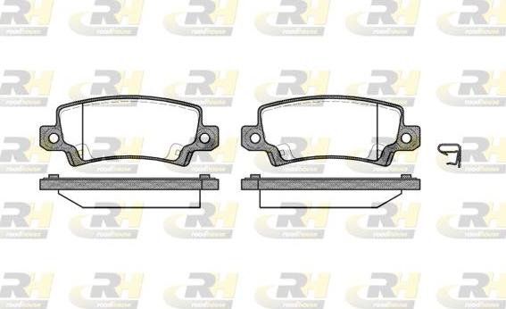 Roadhouse 2874.02 - Kit de plaquettes de frein, frein à disque cwaw.fr