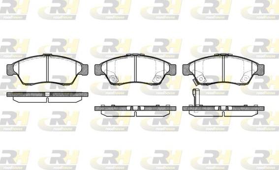 Roadhouse 2875.01 - Kit de plaquettes de frein, frein à disque cwaw.fr