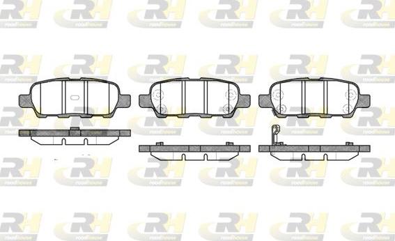 Roadhouse 2876.01 - Kit de plaquettes de frein, frein à disque cwaw.fr