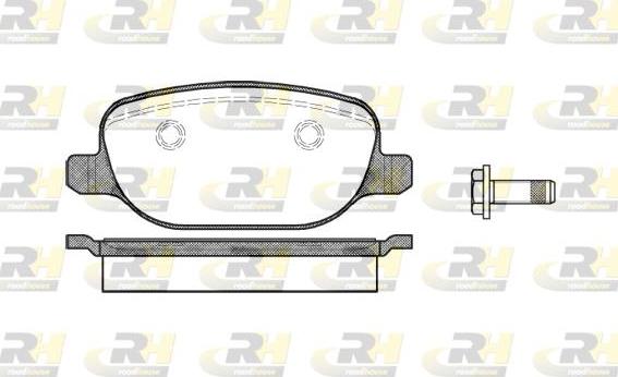 Roadhouse 2878.00 - Kit de plaquettes de frein, frein à disque cwaw.fr