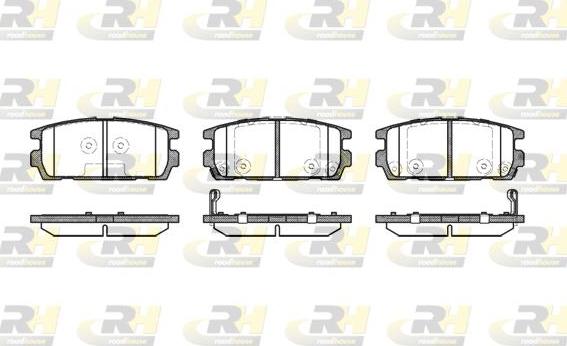 Roadhouse 2877.02 - Kit de plaquettes de frein, frein à disque cwaw.fr