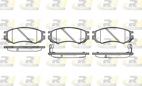 Roadhouse 2395.02 - Kit de plaquettes de frein, frein à disque cwaw.fr