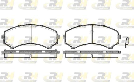 Roadhouse 2396.00 - Kit de plaquettes de frein, frein à disque cwaw.fr