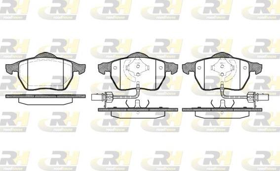 Roadhouse 2390.52 - Kit de plaquettes de frein, frein à disque cwaw.fr