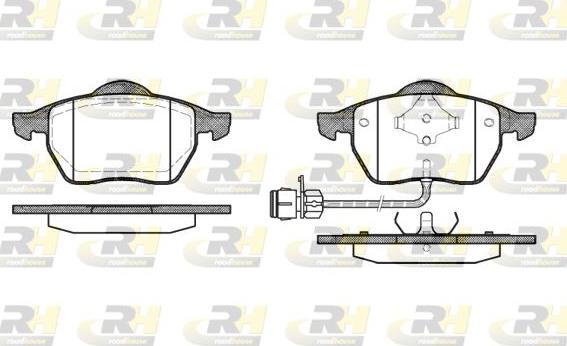 Roadhouse 2390.02 - Kit de plaquettes de frein, frein à disque cwaw.fr