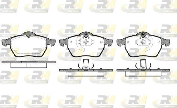 Roadhouse 2390.10 - Kit de plaquettes de frein, frein à disque cwaw.fr