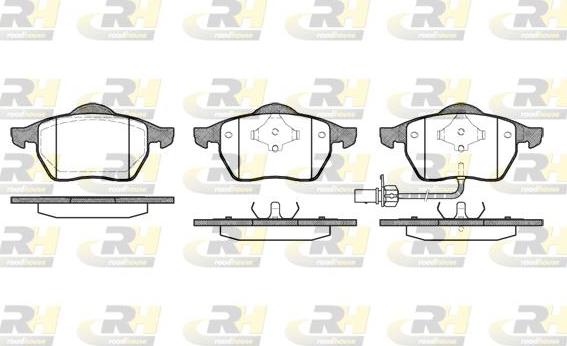 Roadhouse 2390.11 - Kit de plaquettes de frein, frein à disque cwaw.fr