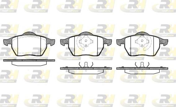 Roadhouse 2390.20 - Kit de plaquettes de frein, frein à disque cwaw.fr