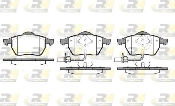 Roadhouse 2390.22 - Kit de plaquettes de frein, frein à disque cwaw.fr