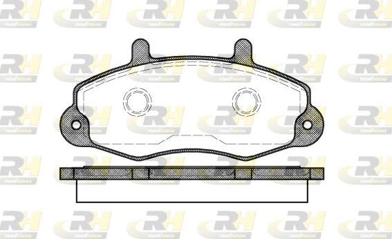 Roadhouse 2391.00 - Kit de plaquettes de frein, frein à disque cwaw.fr