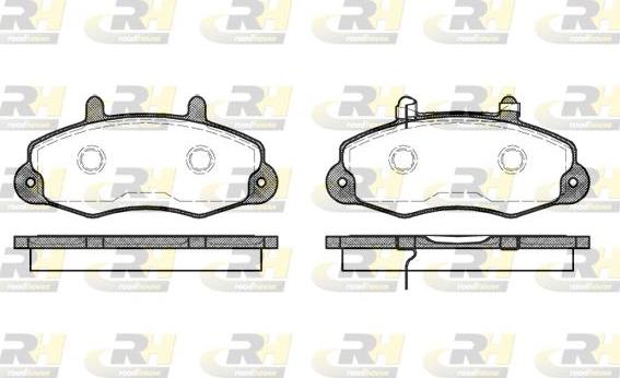 Roadhouse 2391.02 - Kit de plaquettes de frein, frein à disque cwaw.fr