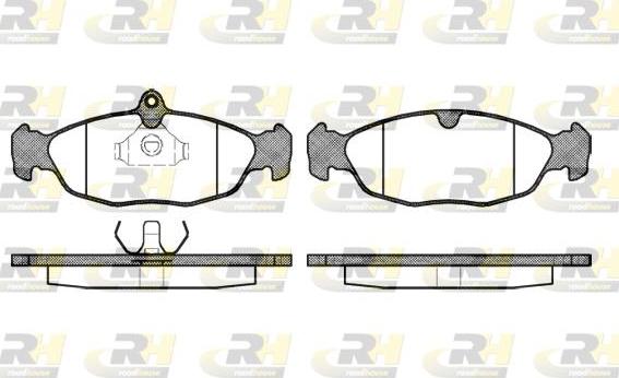 Roadhouse 2393.00 - Kit de plaquettes de frein, frein à disque cwaw.fr