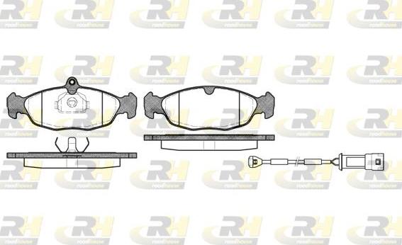 Roadhouse 2393.02 - Kit de plaquettes de frein, frein à disque cwaw.fr