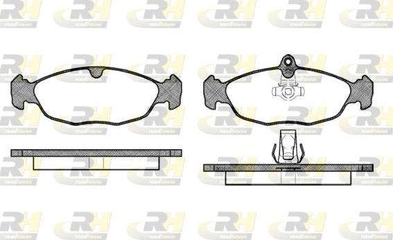 Roadhouse 2393.30 - Kit de plaquettes de frein, frein à disque cwaw.fr