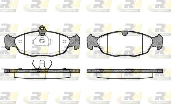 Roadhouse 2393.20 - Kit de plaquettes de frein, frein à disque cwaw.fr