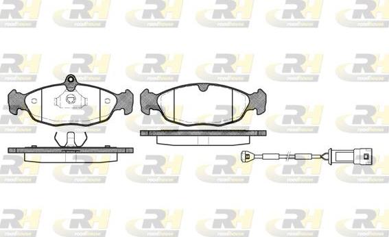 Roadhouse 2393.22 - Kit de plaquettes de frein, frein à disque cwaw.fr