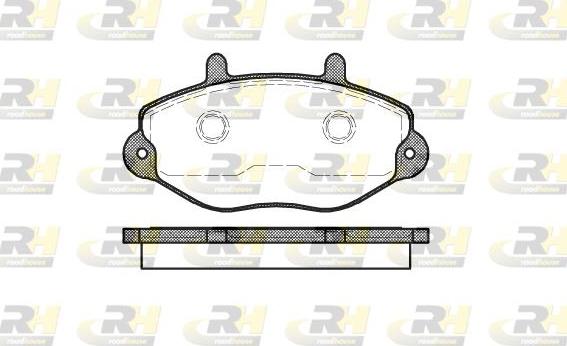 Roadhouse 2392.00 - Kit de plaquettes de frein, frein à disque cwaw.fr