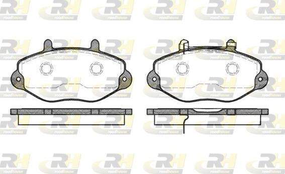 Roadhouse 2392.02 - Kit de plaquettes de frein, frein à disque cwaw.fr