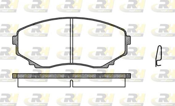 Roadhouse 2397.00 - Kit de plaquettes de frein, frein à disque cwaw.fr