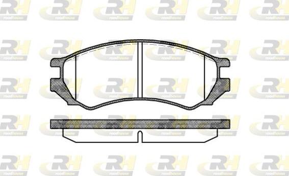 Roadhouse 2344.00 - Kit de plaquettes de frein, frein à disque cwaw.fr