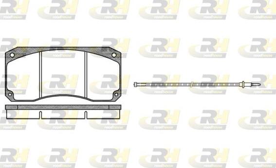 Roadhouse 2346.02 - Kit de plaquettes de frein, frein à disque cwaw.fr